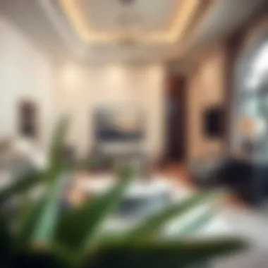 Elegant Living Room of a Villa Cozy living room interior of a villa