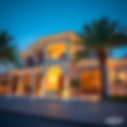 Luxurious villa exterior in Al Siouh