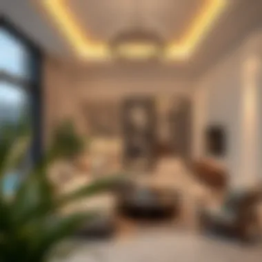 Cozy interior of a modern villa available for rent