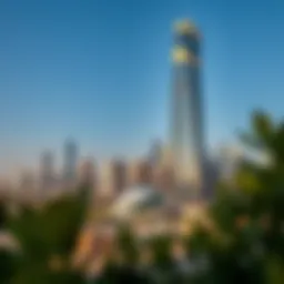 Stunning skyline view featuring Vista Tower