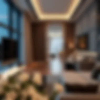 Luxury apartment interior showcasing modern design