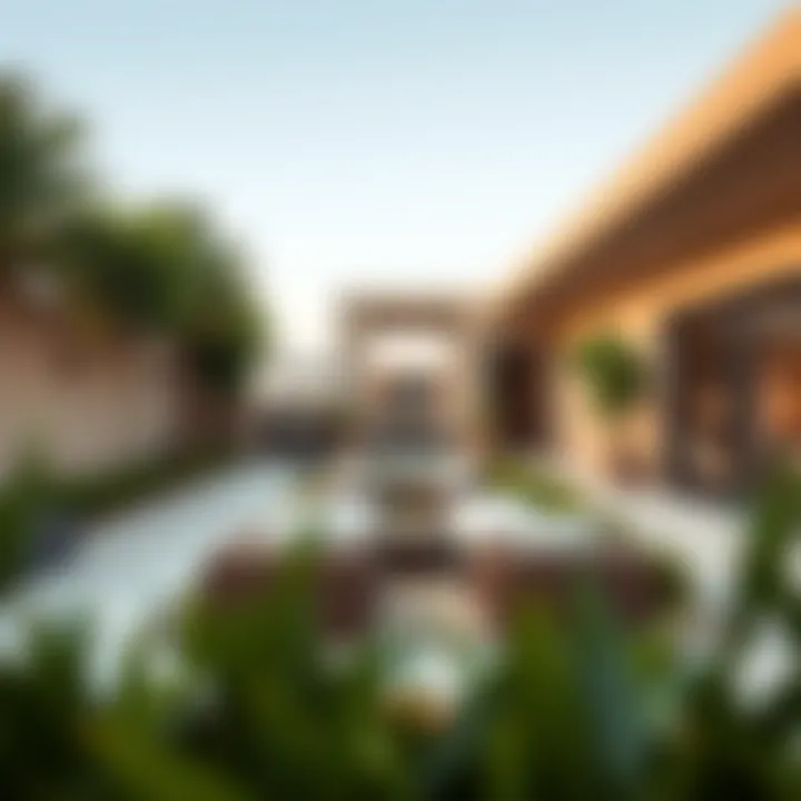 Tranquil outdoor living space with lush landscaping