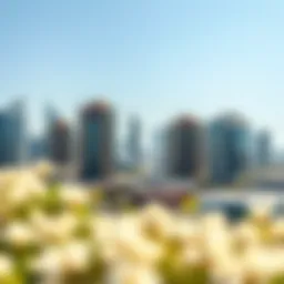 Stunning skyline view of Wasl South Heights showcasing modern architecture