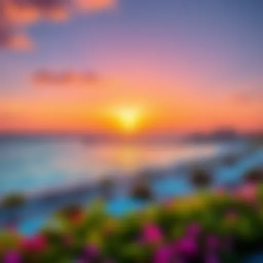 Breathtaking Sunset at Yas Beach A stunning sunset view over Yas Beach