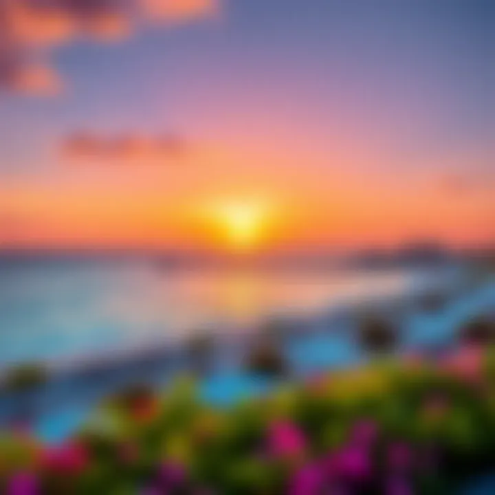 Breathtaking Sunset at Yas Beach A stunning sunset view over Yas Beach