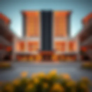 Exterior view of Fanduq Royal Am, showcasing its modern architecture