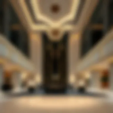 Luxurious lobby interior of Fanduq Royal Am, highlighting elegance and style