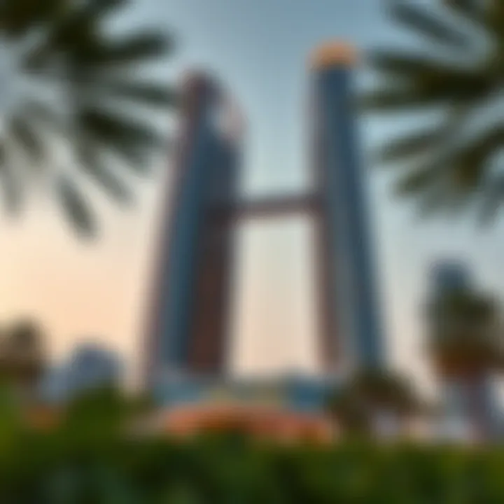 The stunning exterior of the Festival Tower showcasing its unique architectural design