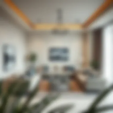 Spacious living room interior of a Deira apartment