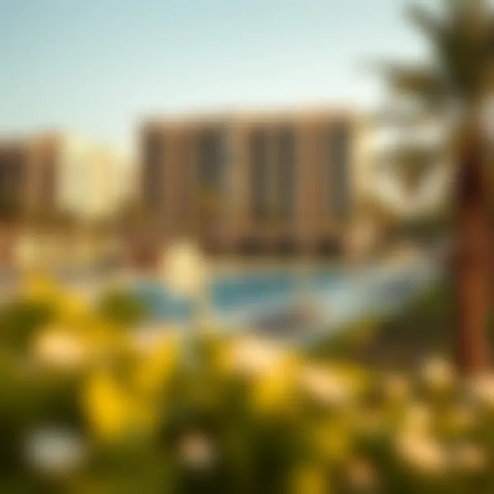 Surrounding landscape of Gate Village Building 3, emphasizing its strategic location.