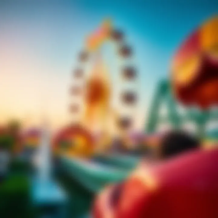 Exciting rides and entertainment options creating a thrilling atmosphere at Global Village