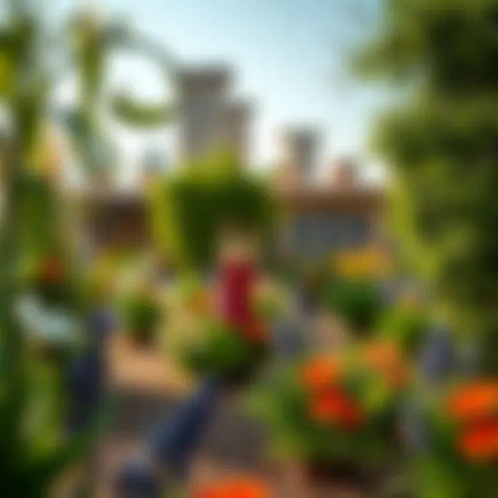 Community Gardens: Embracing Local Flora Community garden showcasing local flora