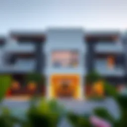 Stunning exterior view of Hartland Gardenia Villas showcasing modern architecture