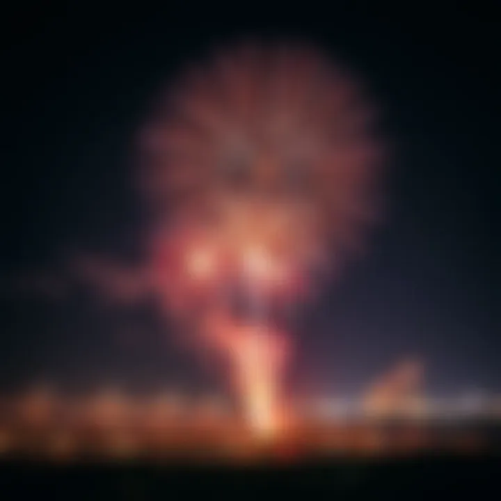 Majestic fireworks display during UAE National Day
