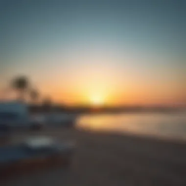 Beautiful Sunset at Hudayriat Beach Sunset over Hudayriat Beach highlighting its picturesque surroundings