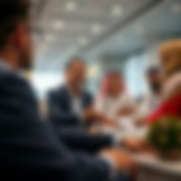 Diverse Perspectives on Real Estate in UAE A diverse group discussing real estate investments