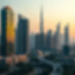 A modern skyline representing UAE's economic growth