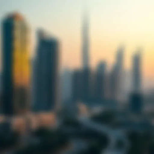 UAE's Economic Landscape Under New Visa Rules A modern skyline representing UAE's economic growth