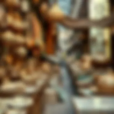 Artisan crafts and traditional goods on display