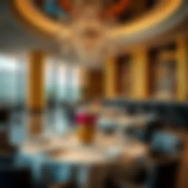 Gourmet Dining Experience at Leva Hotel Mazaya Centre Dining area showcasing exquisite cuisine