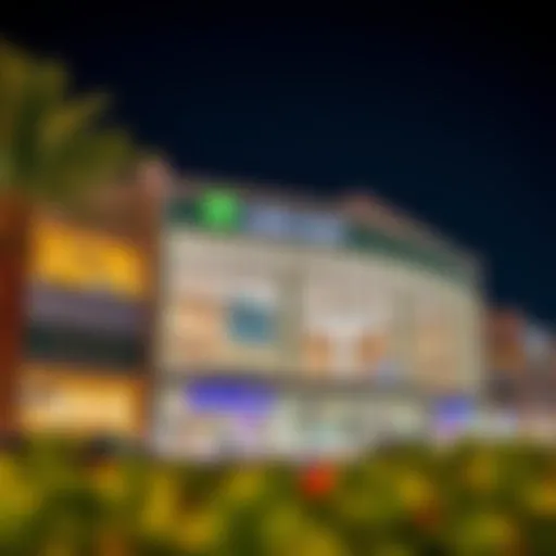 Exterior view of Lulu Raha Mall showcasing its modern architecture