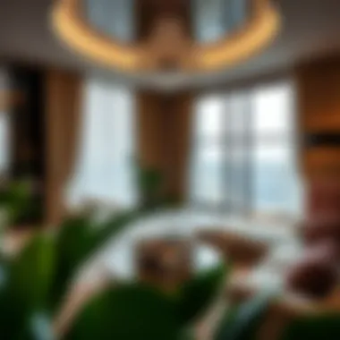 Interior of an opulent Dubai luxury apartment showcasing modern design