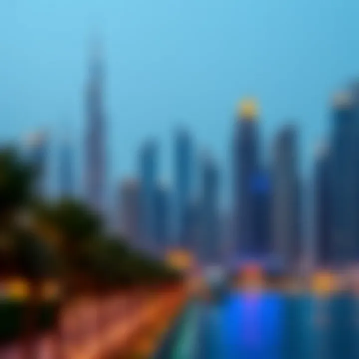Stunning skyline view of Dubai featuring luxury high-rise buildings