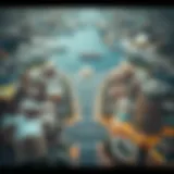 Aerial view of Madinat Zayed showcasing urban layout