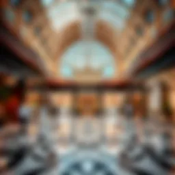 Stunning interior architecture of Madinat Zayed Mall showcasing its grandeur