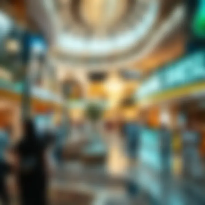 Madinat Zayed Mall: A Hub for the Local Economy A bustling scene illustrating the mall's role in the local community