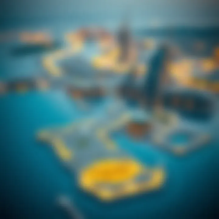 Map highlighting the strategic location of Madinat Zayed in the UAE