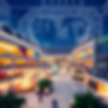 Architectural Blueprint of the Mall Architectural design blueprint of the Mall of the World