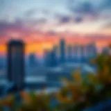 Stunning skyline view of Maryah Vista at sunset