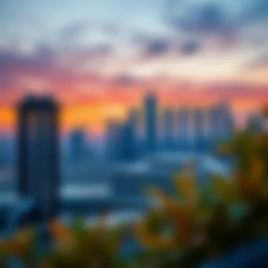 Maryah Vista Skyline at Sunset Stunning skyline view of Maryah Vista at sunset