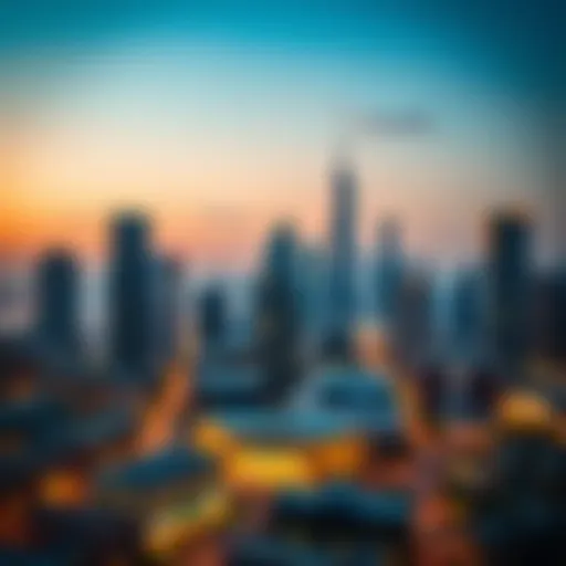 Stunning skyline view of Mesk Midtown