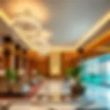 Luxurious lobby of Millennium Al Barsha Hotel