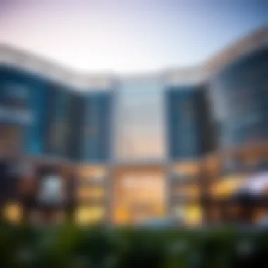 Architectural Marvel of Mirdif City Center Stunning exterior view of Mirdif City Center showcasing its modern architecture