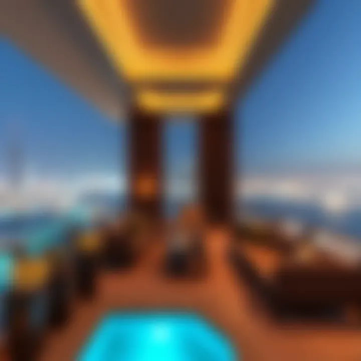 Breathtaking view from the balcony of Murjan Asfar Hotel Apartments