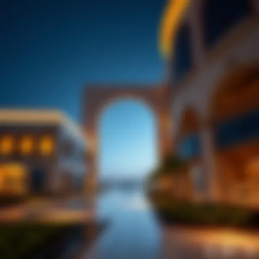 Stunning architectural view of Murooj Al Furjan