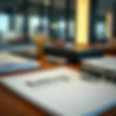 Banking documents on a desk