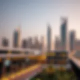 Dubai skyline with modern architecture