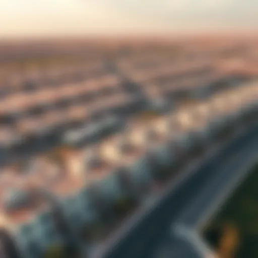 Nesto Al Ain Residential Landscape Aerial view of Nesto Al Ain showcasing residential developments