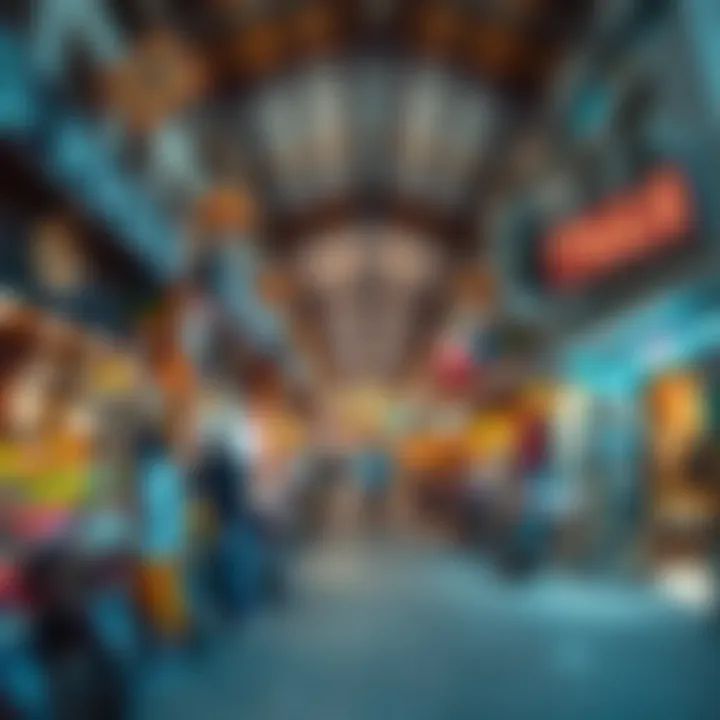 Marketplace in Nuaimia A vibrant marketplace in Nuaimia displaying local businesses and economic activity