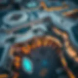 Aerial view of Oasis Mall showcasing its architectural design