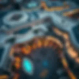 Aerial view of Oasis Mall showcasing its architectural design