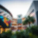 Architecture of Oasis Mall Stunning view of Oasis Mall's exterior architecture highlighting modern design