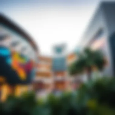 Architecture of Oasis Mall Stunning view of Oasis Mall's exterior architecture highlighting modern design