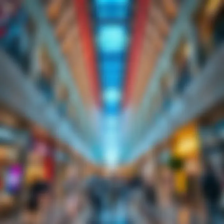 Atmosphere inside Oasis Mall Vibrant atmosphere inside Oasis Mall with shoppers enjoying their experience