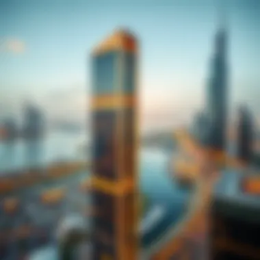 Panoramic Business Bay View from One by Omniyat Panoramic view of Business Bay from One by Omniyat