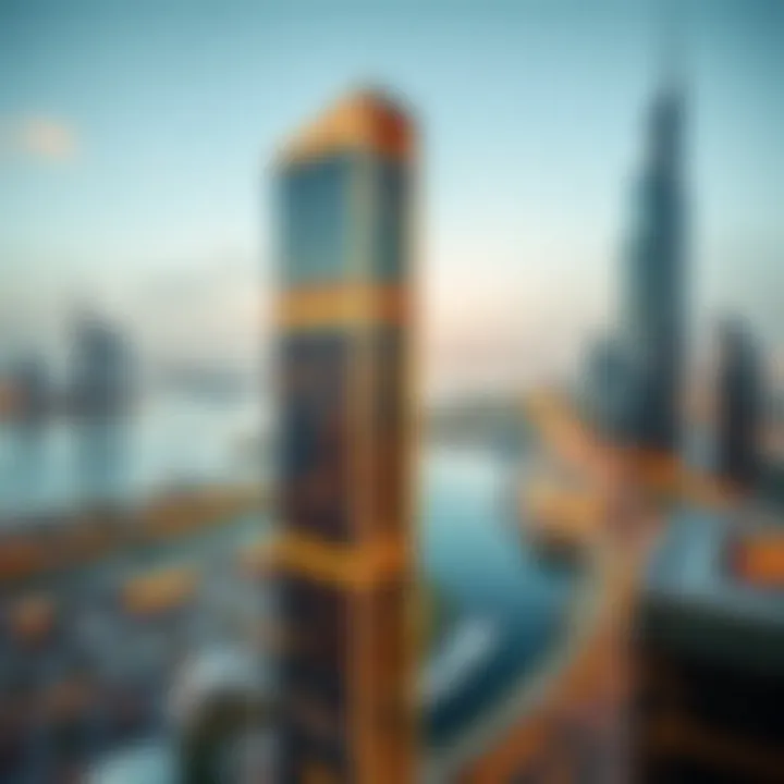 Panoramic Business Bay View from One by Omniyat Panoramic view of Business Bay from One by Omniyat